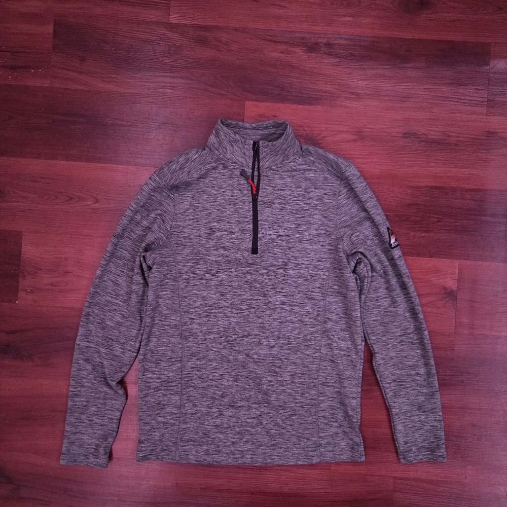Avalanche Heather Gray Quarter-Zip Pullover Small
